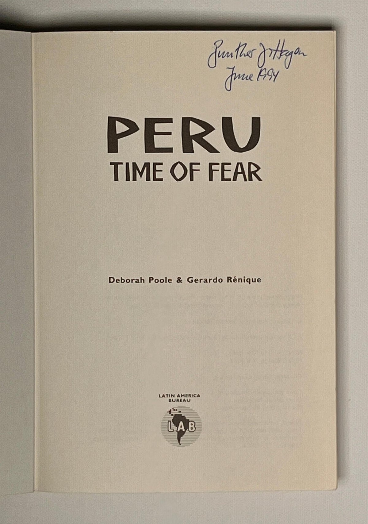 Peru: Time of Fear