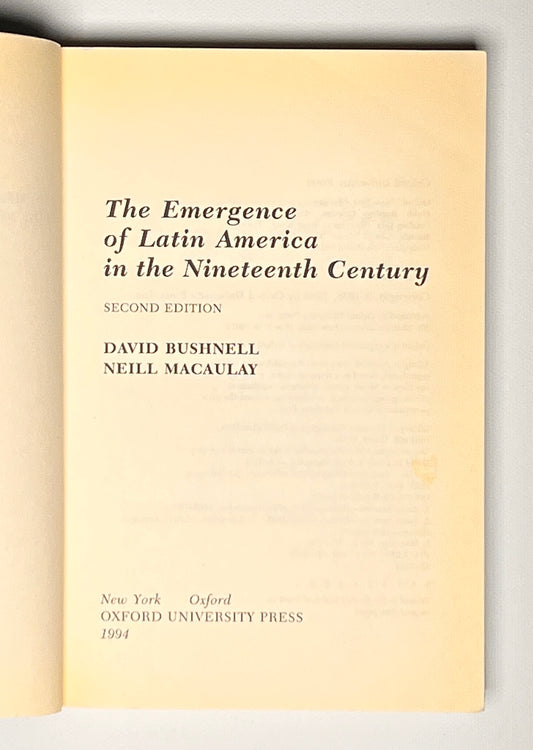 The Emergence of Latin America in the Nineteenth Century