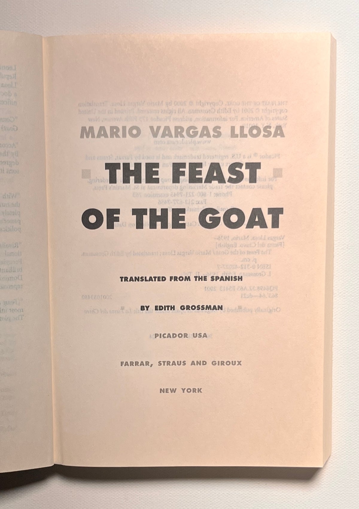 The Feast of the Goat: A Novel