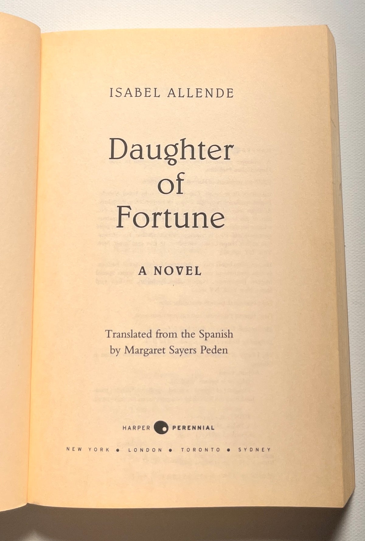 Daughter of Fortune: A Novel