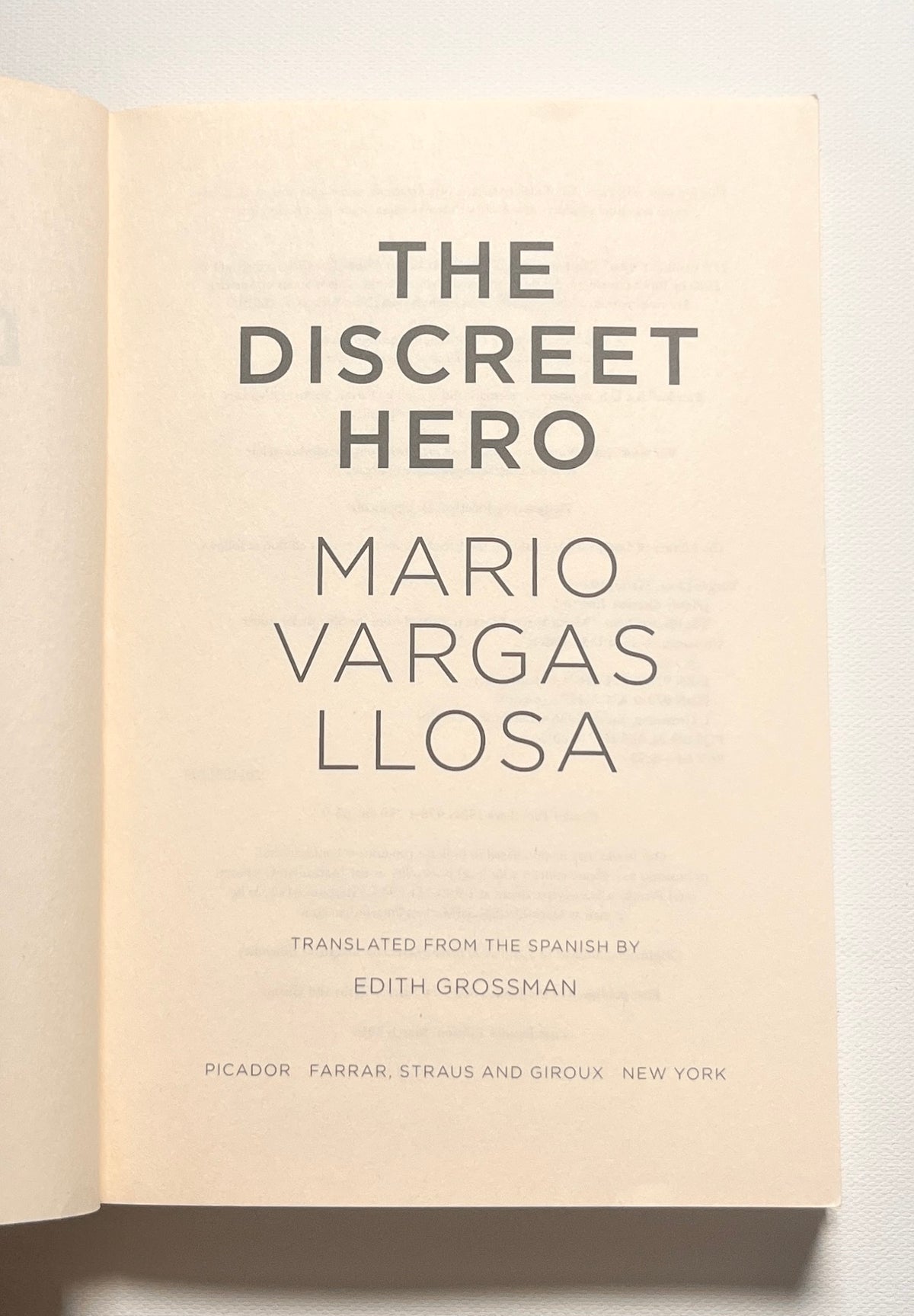 The Discreet Hero
